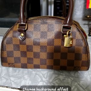 LOUIS VUITTON MINI RIBERA  canvas handbag